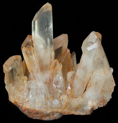Tangerine Quartz Crystal Cluster - Madagascar #58883